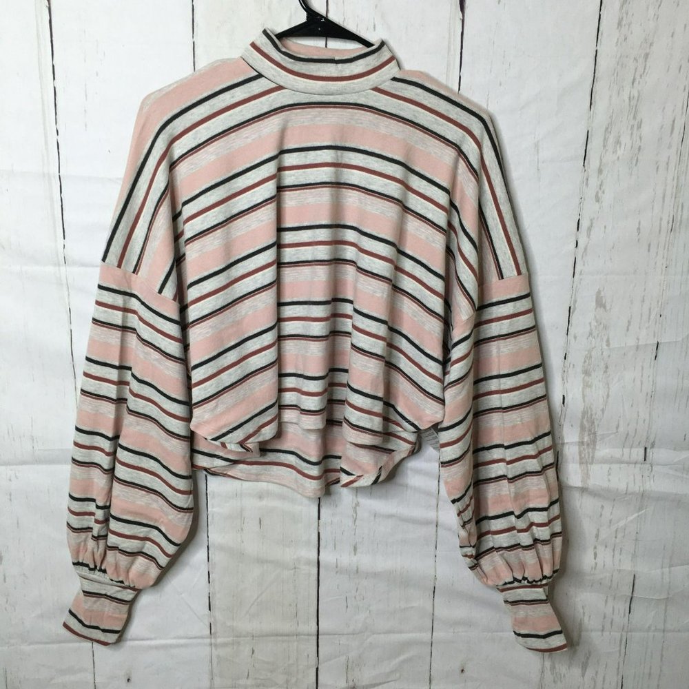 free people Womens Heather LS Crop Top XS NWT